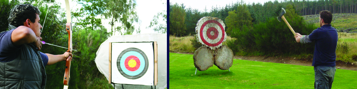 Archery and rifle target shooting at Deeside Activity Park
